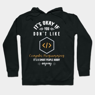 it's okay if you don't like computer programming, It's a smart people hobby anyway Hoodie